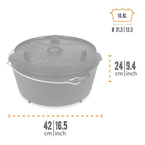 Litoželezna posoda "Dutch Oven" ft12 10,8l - Petromax