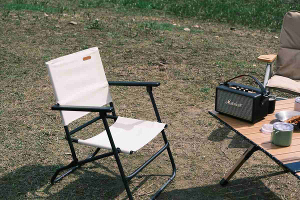 Zložljiv stol Antelope – umazano bel