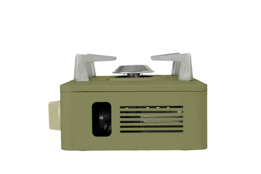 Prenosni plinski štedilnik Outing – zelen