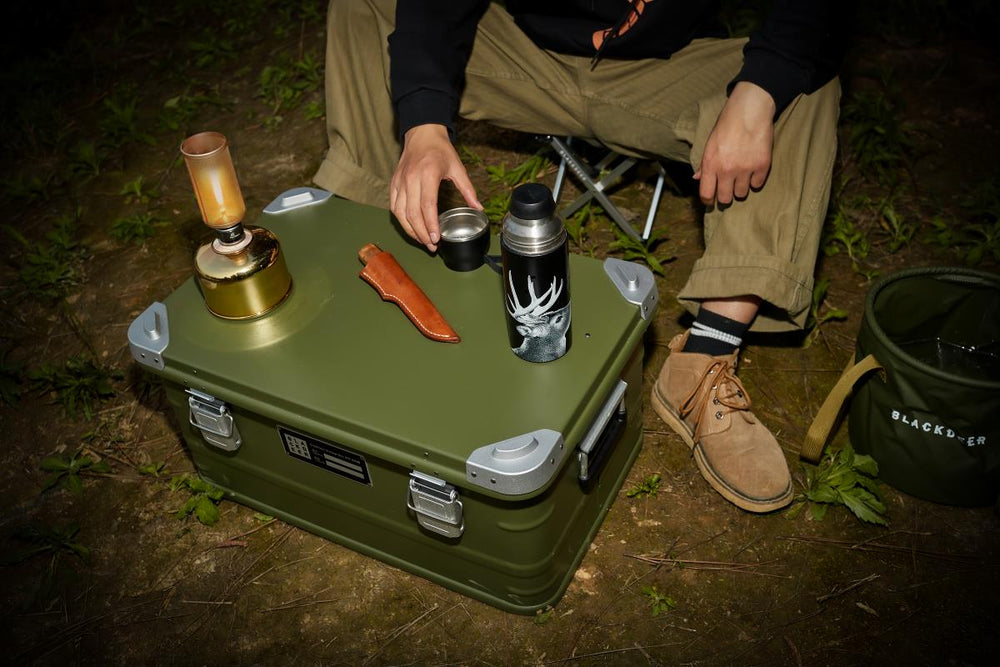 Aluminijasta škatla za shranjevanje 47L – zelena