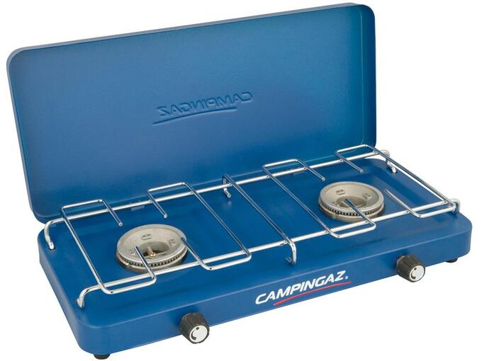 dvojni plinski kuhalnik s pokrovom