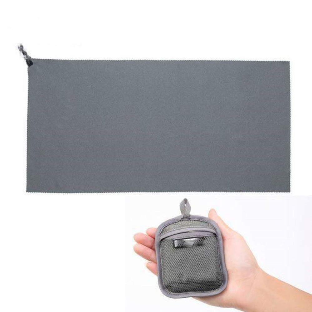 Quick-dry hitro sušeča brisača – siva (M)