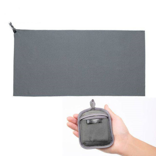 Quick-dry hitro sušeča brisača – siva (M)