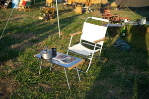 Border nerjaveča stranska miza – bambus & jeklo