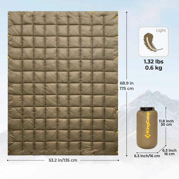 Kamping odeja KingCamp SMART 150 - olivno zelena
