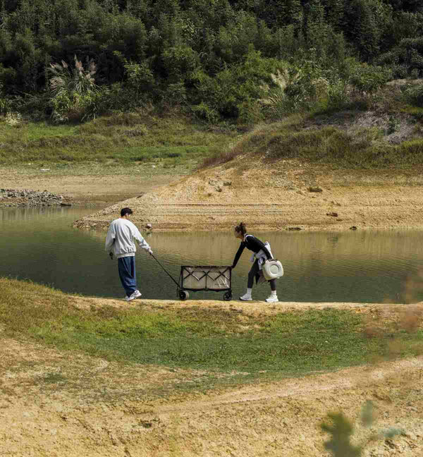 Zložljivi voziček za na plažo – Black Pro