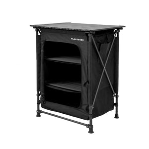 Zložljiva kuhinja z mrežico in policami