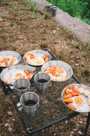 Globok krožnik iz nerjavečega jekla