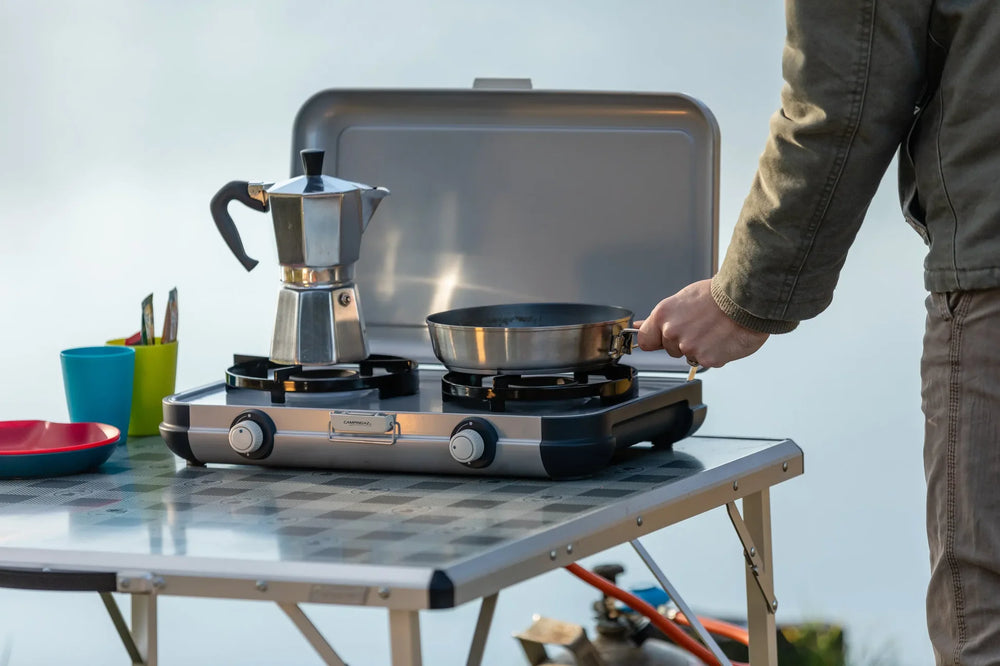 Plinski kuhalnik Campingaz - Camping Kitchen 2 z dvema gorilnikoma