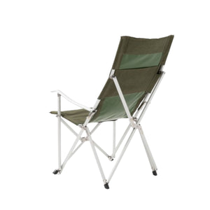 Lahek zložljiv naslanjač – zelen