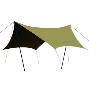 Velika ponjava Shady - lahka šesterokotna ponjava 450 × 450 cm