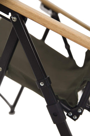 Shiyi visok naslanjač z nastavljivim nagibom – vojaško zelen