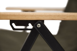 Shiyi visok naslanjač z nastavljivim nagibom – vojaško zelen