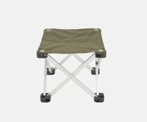 Aluminijast kvadratni zložljiv stolček MAX – temno zelen