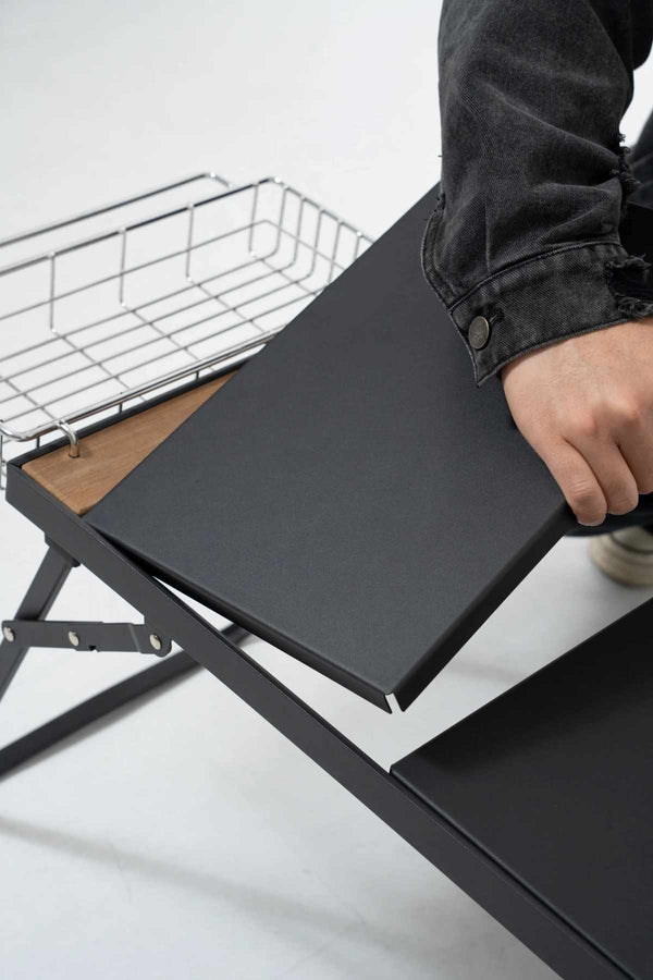 Zložljiva aluminijasta miza Glacier za kampiranje - z modularno zasnovo