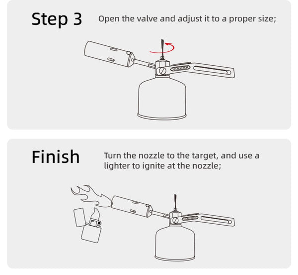 Zložljiv plinski gorilnik - Torch