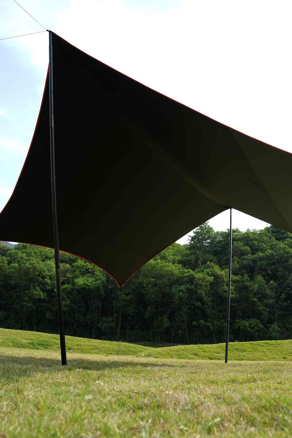 Velika ponjava Shady - lahka šesterokotna ponjava 450 × 450 cm