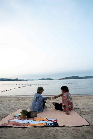 H FAMILY piknik podloga Khaki – velika podloga za otroke in družino