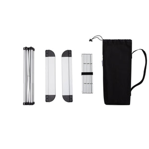 Kvadratna aluminijasta zložljiva miza - majhna