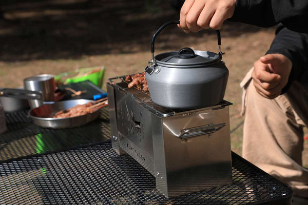 Tinder zložljivi žar na drva iz nerjavečega jekla