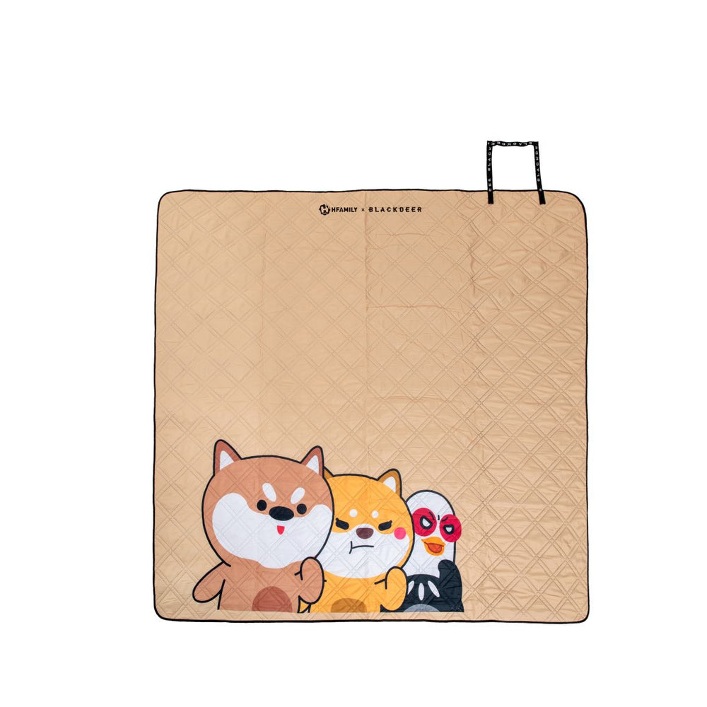 H FAMILY piknik podloga Khaki – velika podloga za otroke in družino