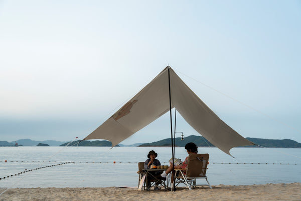 Ponjava - šesterokotna (bele barve) - H Family 450 × 450 × 250 cm