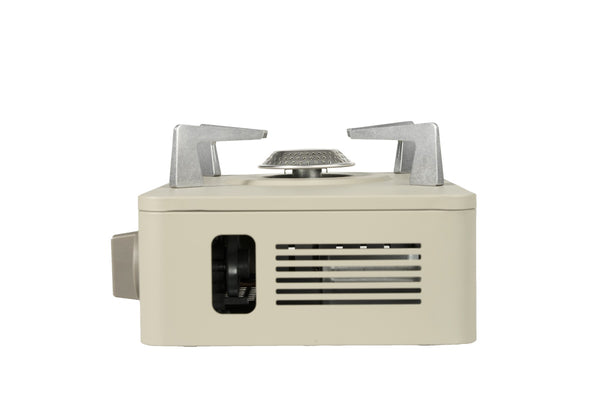 Prenosni plinski štedilnik Outing – peščeno siv