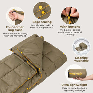 Kamping odeja KingCamp SMART 150 - olivno zelena