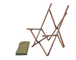 NATURE bukov zložljiv stol – zelen