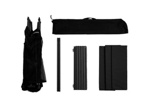 Zložljiva kuhinja z mrežico in policami