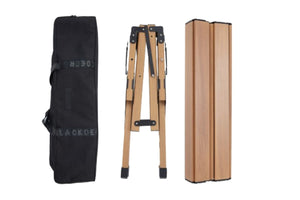 Zložljiva aluminijasta miza z lesenim videzom Egg Roll 90 -  srednja