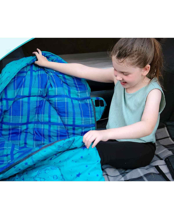 Otroška spalna vreča KingCamp Galaxy Zoo C 300 - modra