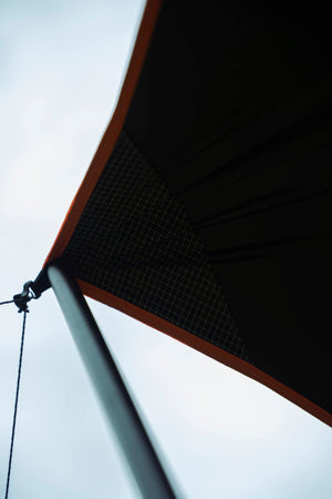 Velika ponjava Shady - lahka šesterokotna ponjava 450 × 450 cm