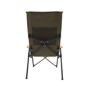 Shiyi visok naslanjač z nastavljivim nagibom – vojaško zelen