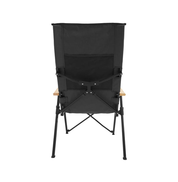 Shiyi visok naslanjač z nastavljivim nagibom – črn