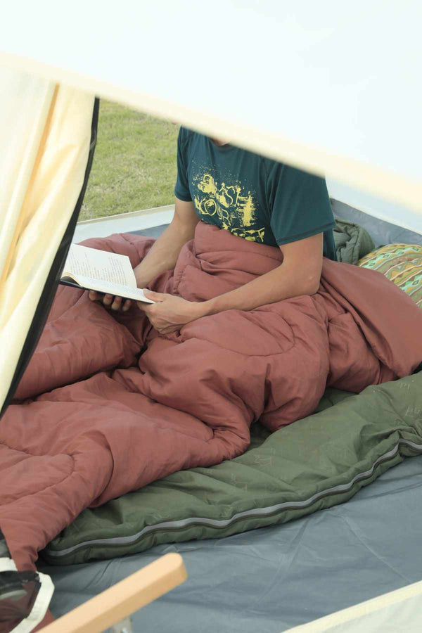 Spalna vreča Dreamland Ochre - Oranžna (190 + 30) × 80 cm