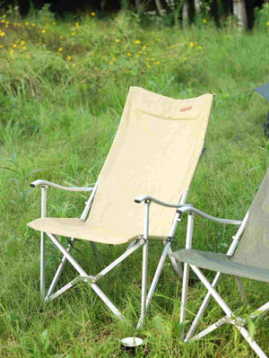 Lahek zložljiv naslanjač – khaki