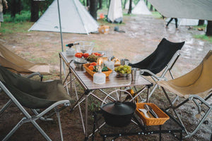 Udoben zložljiv stol Nest – bež