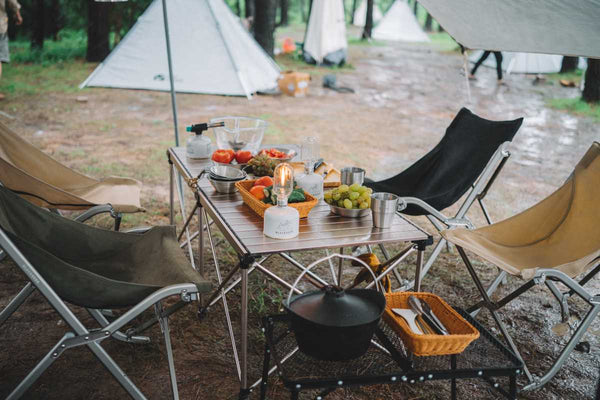 Udoben zložljiv stol Nest – bež