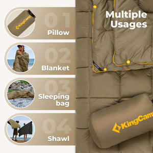 Kamping odeja KingCamp SMART 150 - olivno zelena