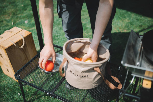 Večnamensko zložljivo vedro 20L – peščeno rjava