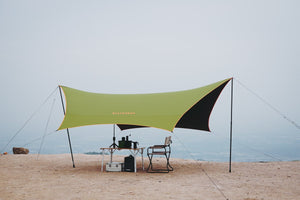 Velika ponjava Shady - lahka šesterokotna ponjava 450 × 450 cm