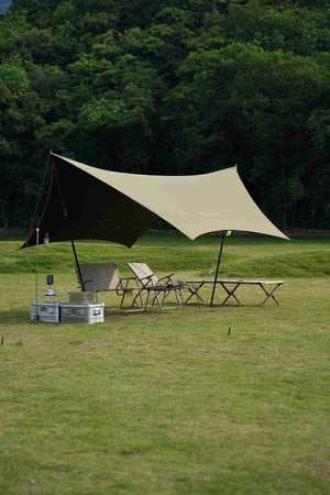 Velika ponjava Shady - lahka šesterokotna ponjava 450 × 450 cm