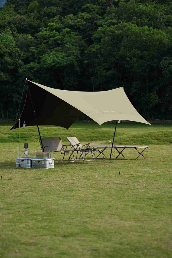 Velika ponjava Shady - lahka šesterokotna ponjava 450 × 450 cm