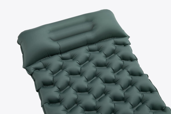 Napihljiva blazina Honeycomb Push-type (zelena) - 190 × 60 × 5 cm