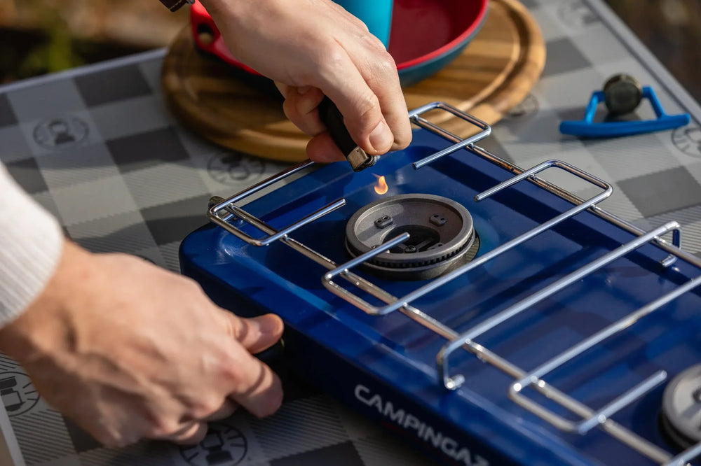 Plinski kuhalnik Campingaz Base Camp z dvema gorilnikoma