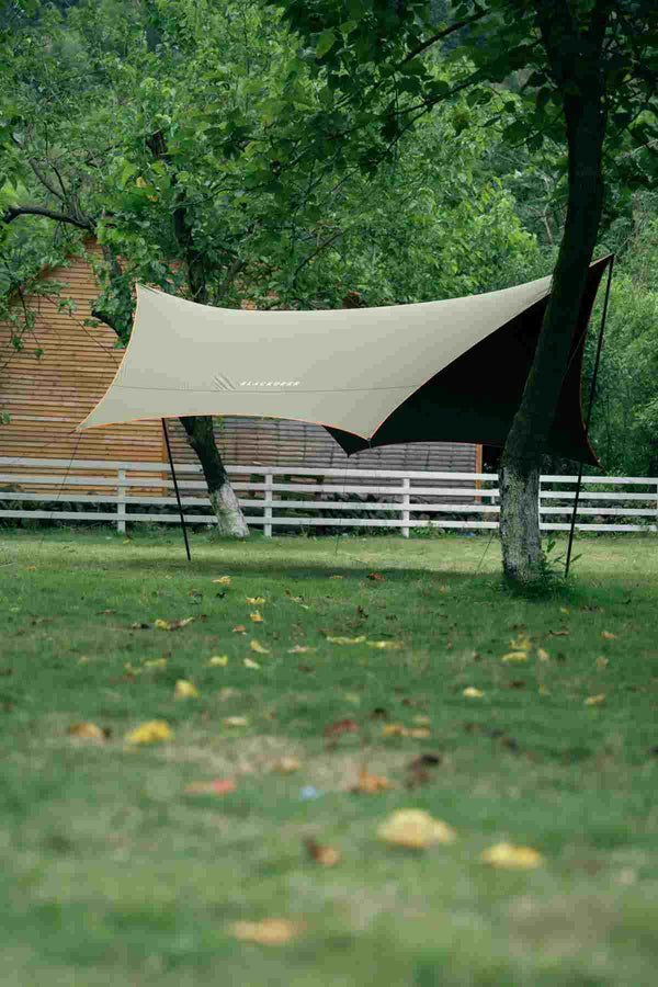 Velika ponjava Shady - lahka šesterokotna ponjava 450 × 450 cm