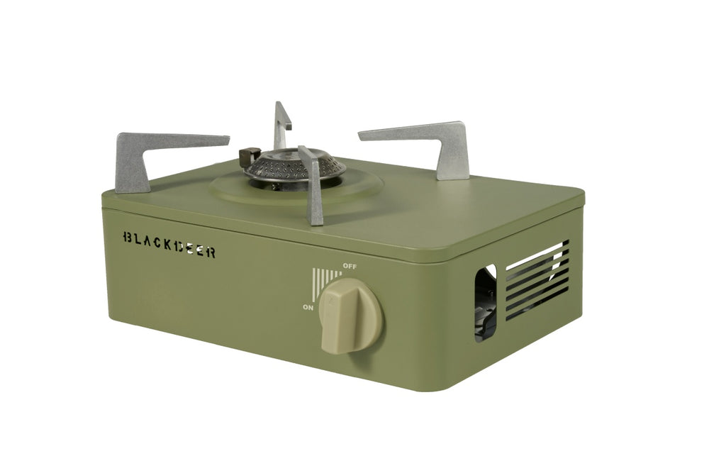 Prenosni plinski štedilnik Outing – zelen