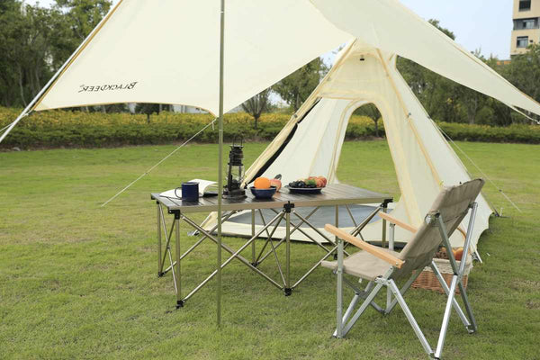 Zložljiva aluminijasta miza Egg Roll MAX - zlata