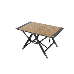 Zložljiva aluminijasta miza Flyer Quick Open – barva oreh